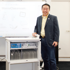 北海道石狩市立紅南小学校、加藤先生がご来社されました。